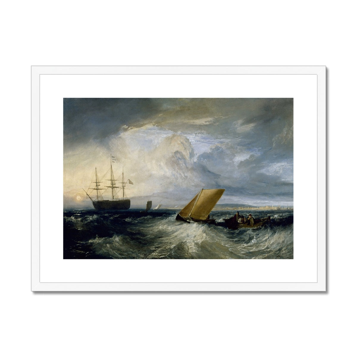 Sheerness as seen from the Nore by Joseph Mallord William Turner Framed & Mounted Print