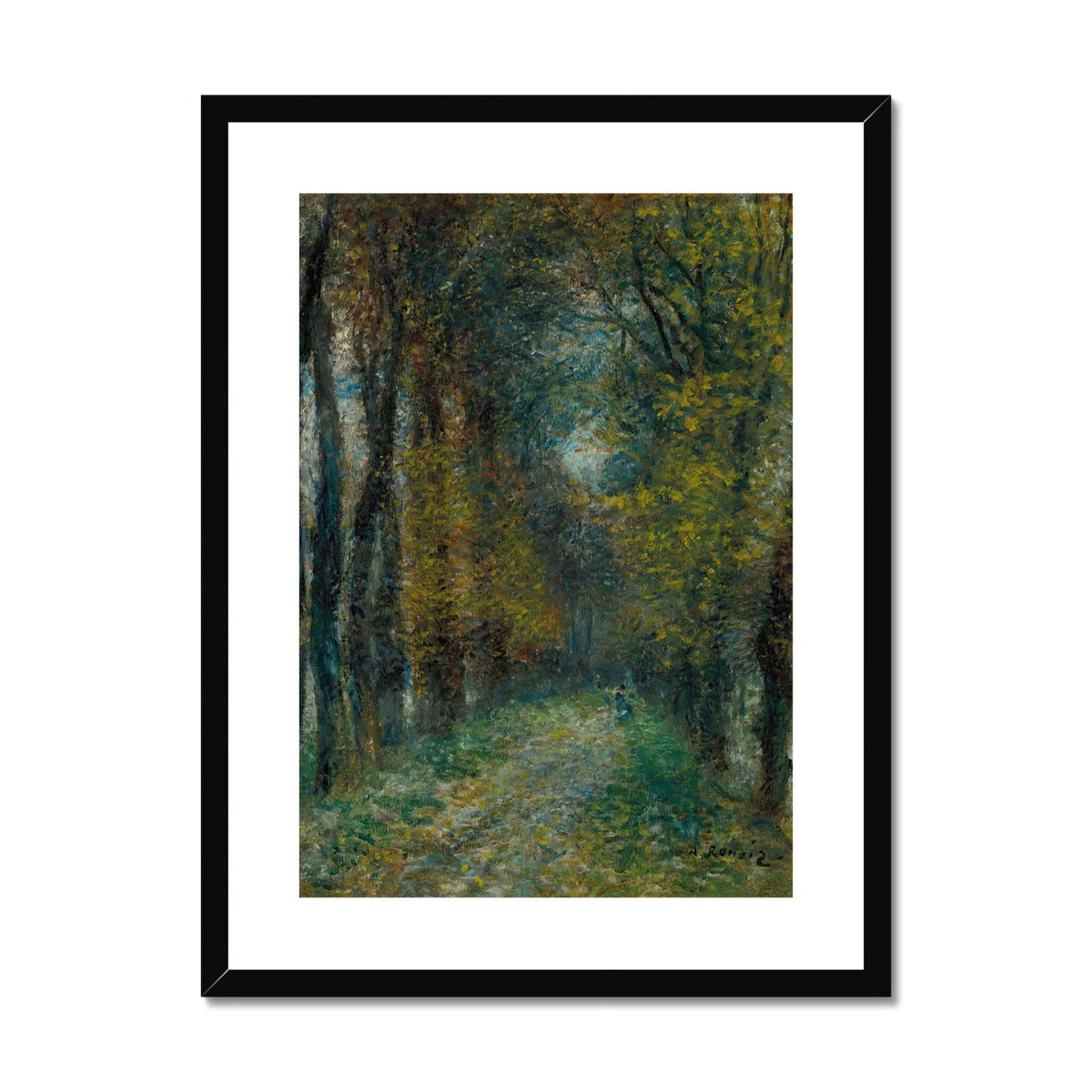 L’allée Couverte by Pierre-Auguste Renoir Framed & Mounted Print