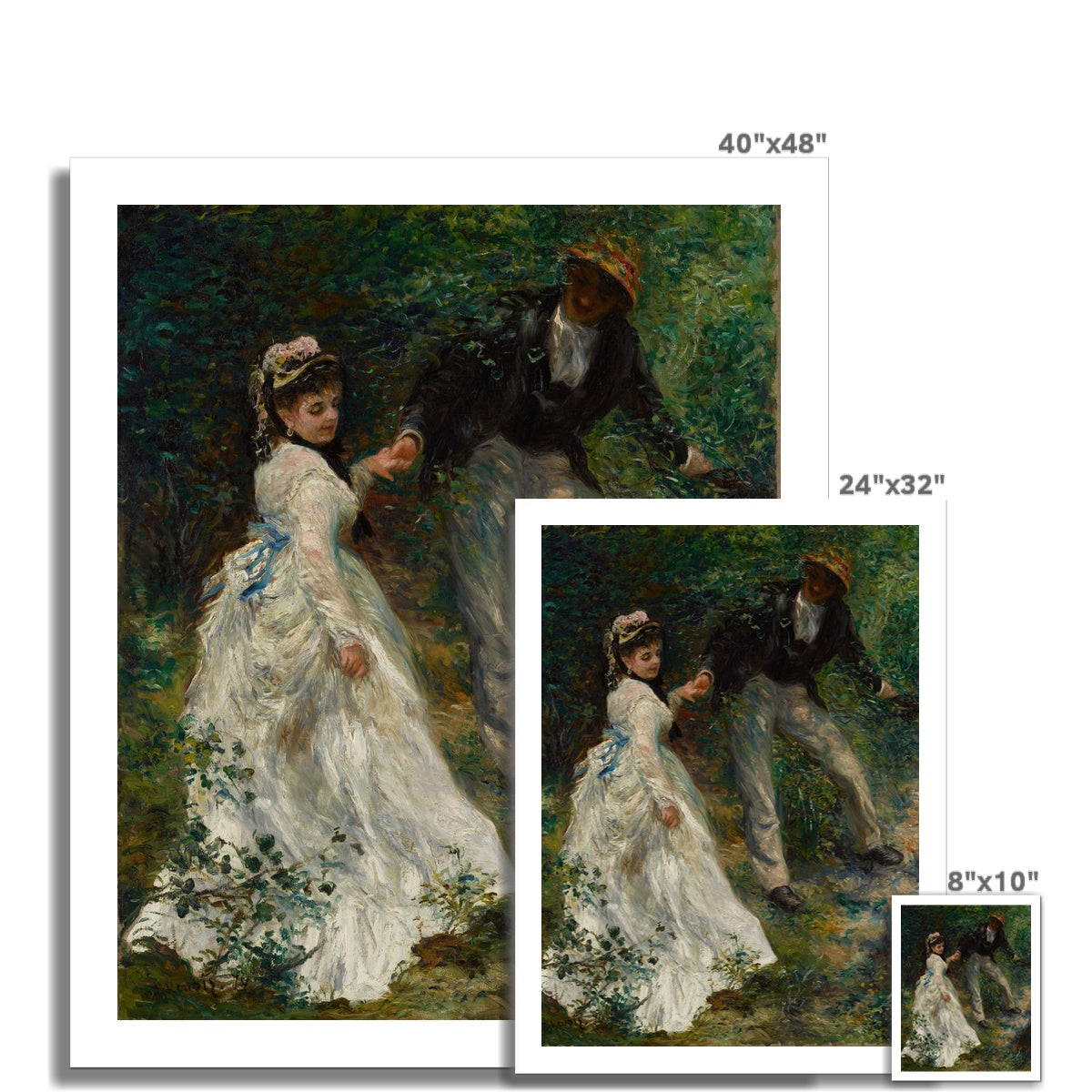 La Promenade by Pierre-Auguste Renoir  Fine Art Print