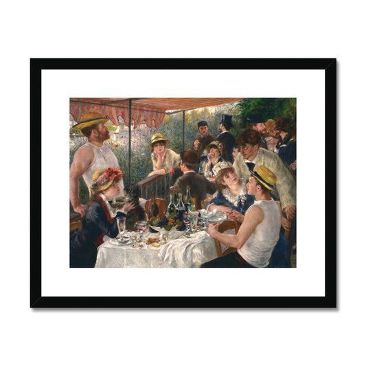 Luncheon of the Boating Party by Pierre-Auguste Renoir Framed & Mounted Print