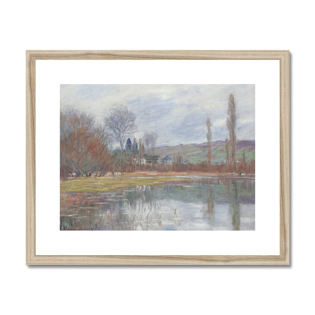 Printemps À Vétheuil by Claude Monet Framed & Mounted Print