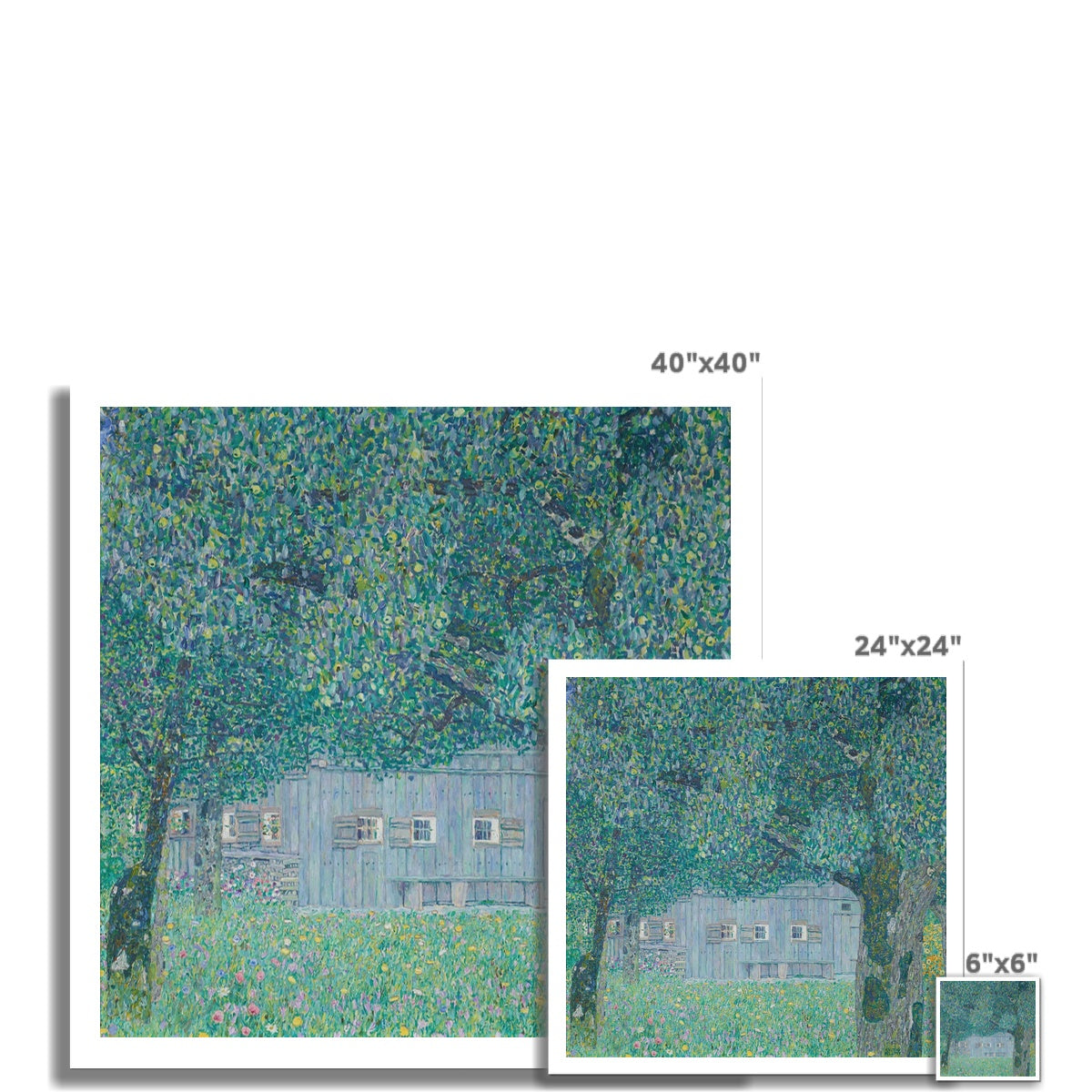 Bauernhaus in Buchberg (Oberösterreichisches Bauernhaus) by Gustav Klimt Fine Art Print