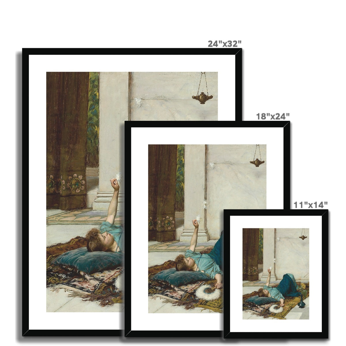 Dolce Far Niente (1879) by John William Waterhouse Framed & Mounted Print