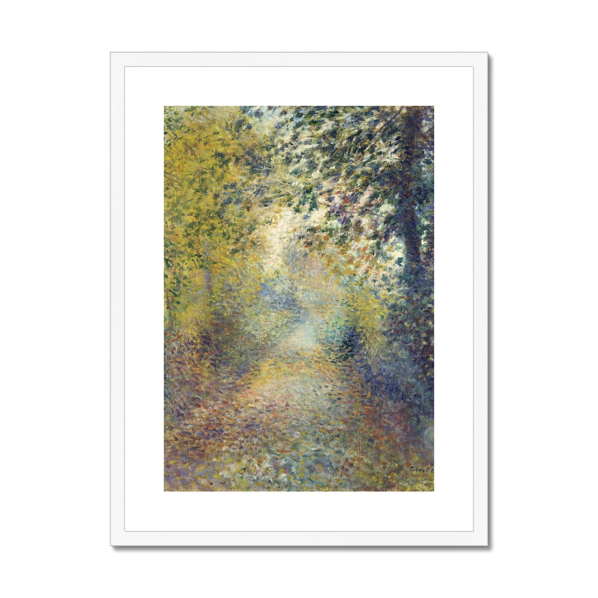 In the Woods by Pierre-Auguste Renoir Framed & Mounted Print