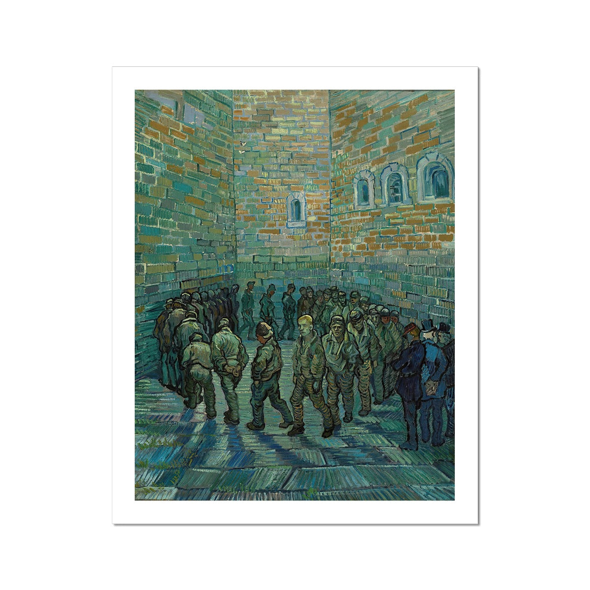 The Prison Courtyard by Vincent van Gogh  Fine Art Print