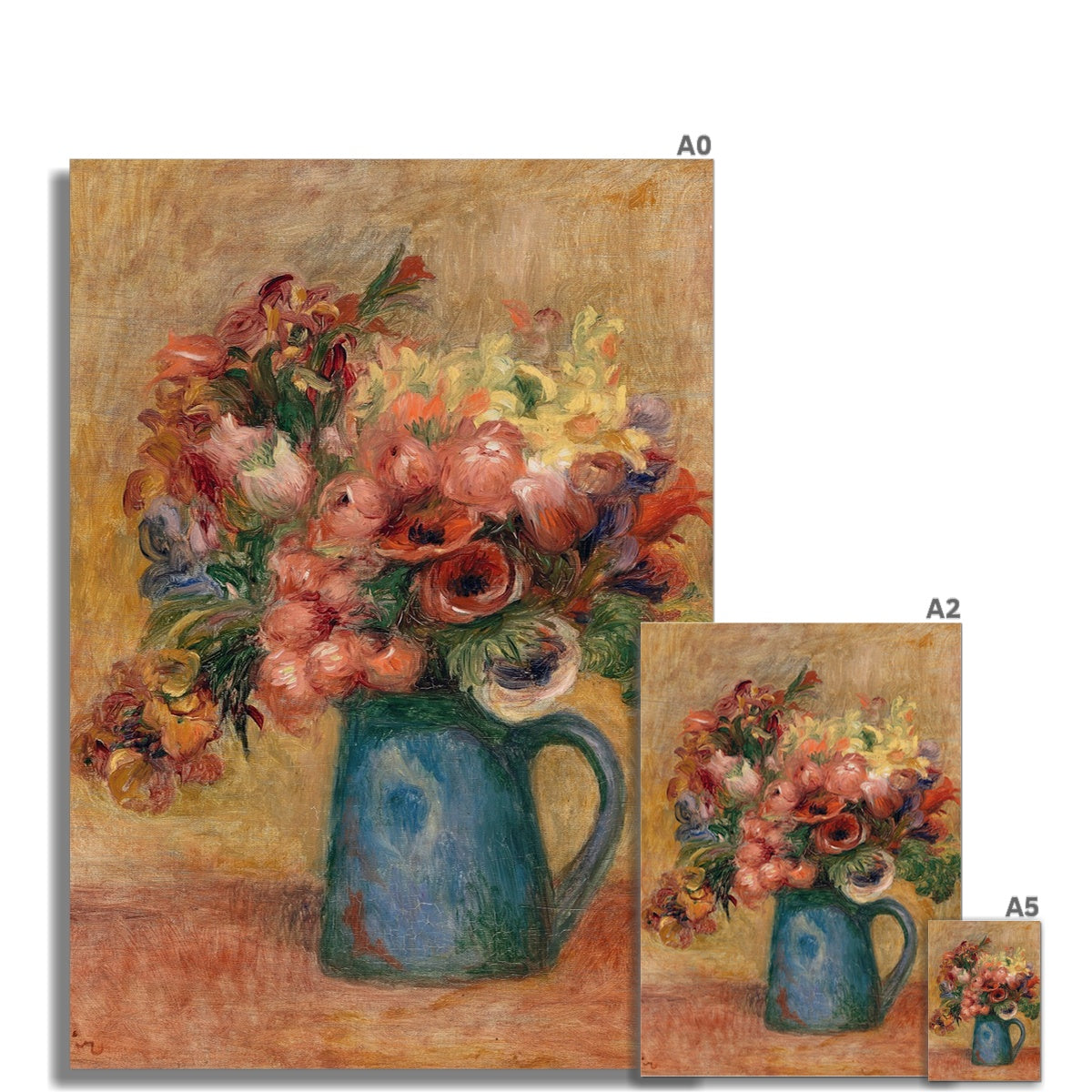 Vase of Flowers (Vase de fleurs) by Pierre-Auguste Renoir Fine Art Print