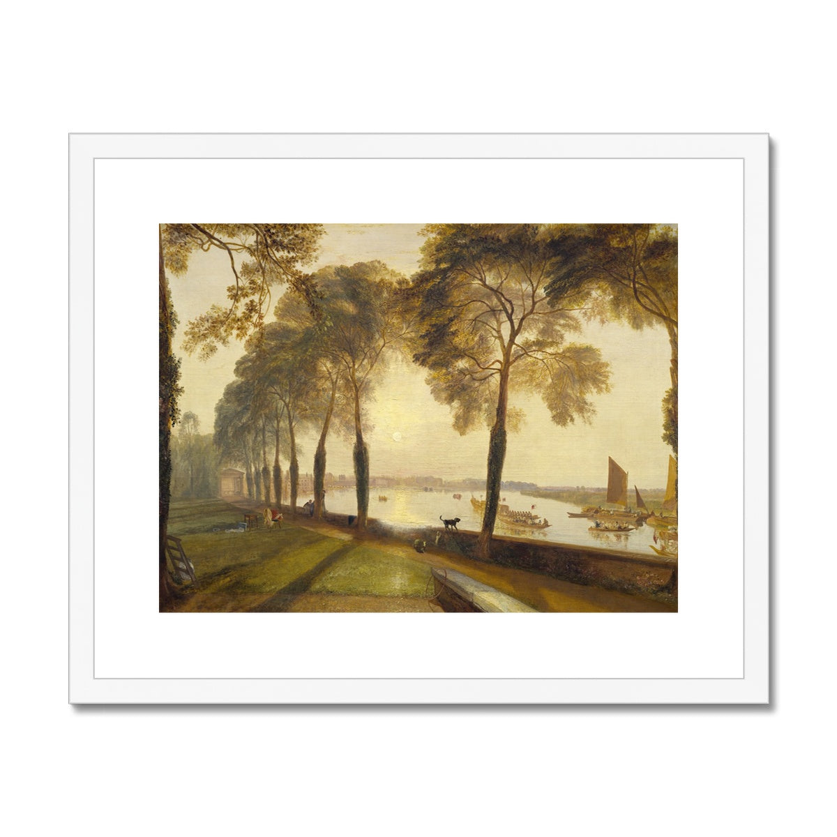 Mortlake Terrace by Joseph Mallord William Turner Framed & Mounted Print