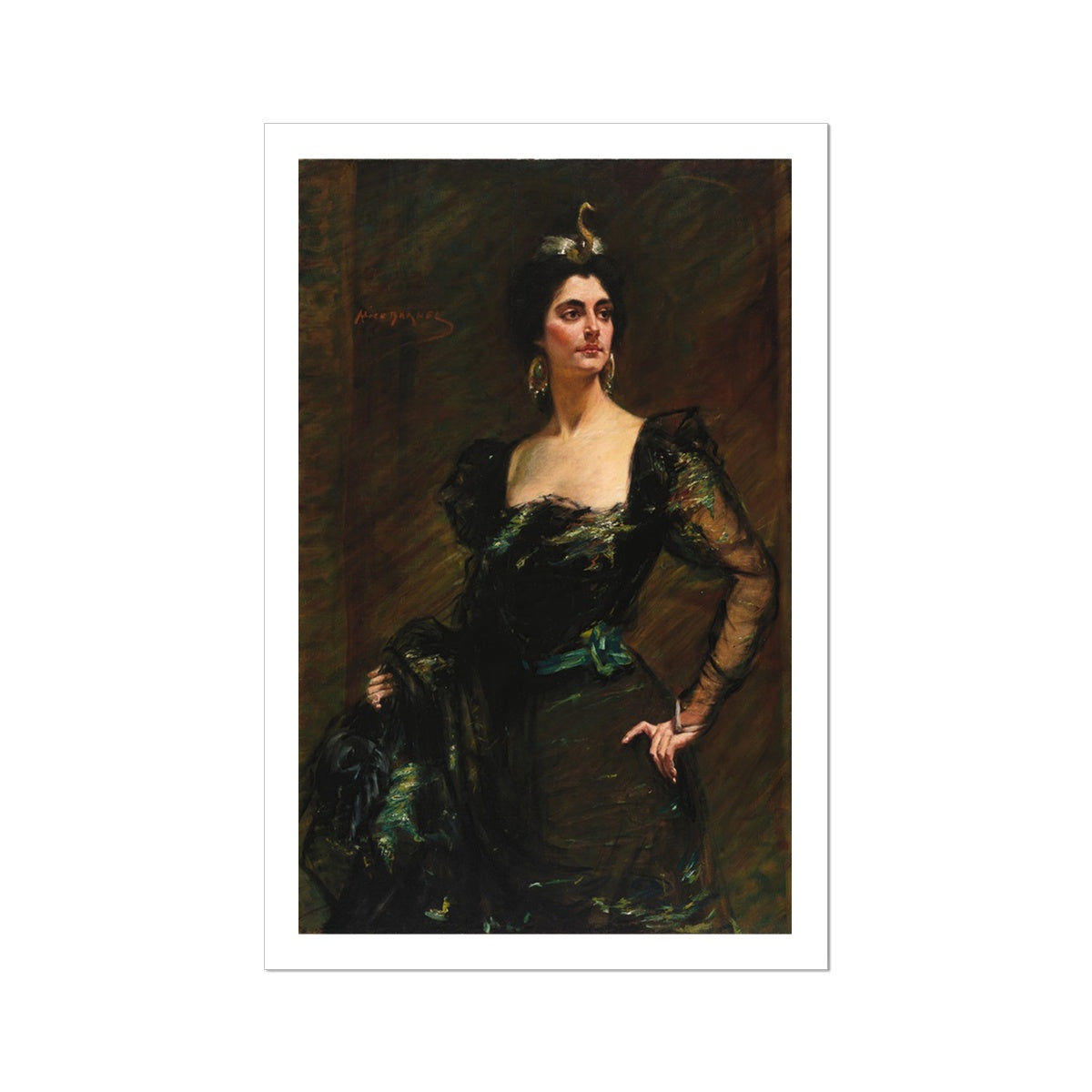 Kate Deering Ridgely (after 1900) by Alice Pike Barney Fine Art Print