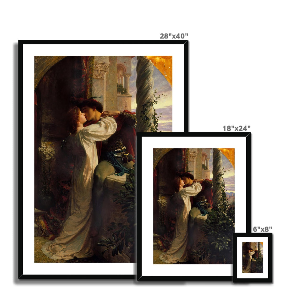 Romeo and Juliet by Frank Dicksee  Framed & Mounted Print