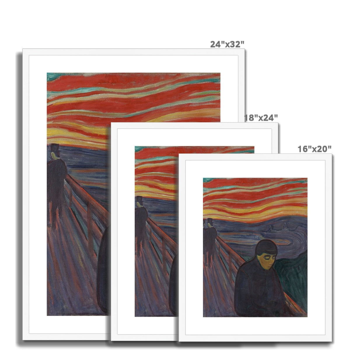 Despair by Edvard Munch Framed & Mounted Print