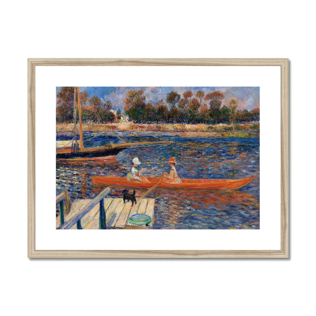 The Seine at Argenteuil (La Seine Ã  Argenteuil) by Pierre-Auguste Renoir  Framed & Mounted Print