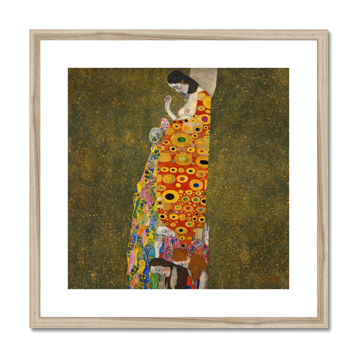 Hope, II by Gustav Klimt Framed & Mounted Print