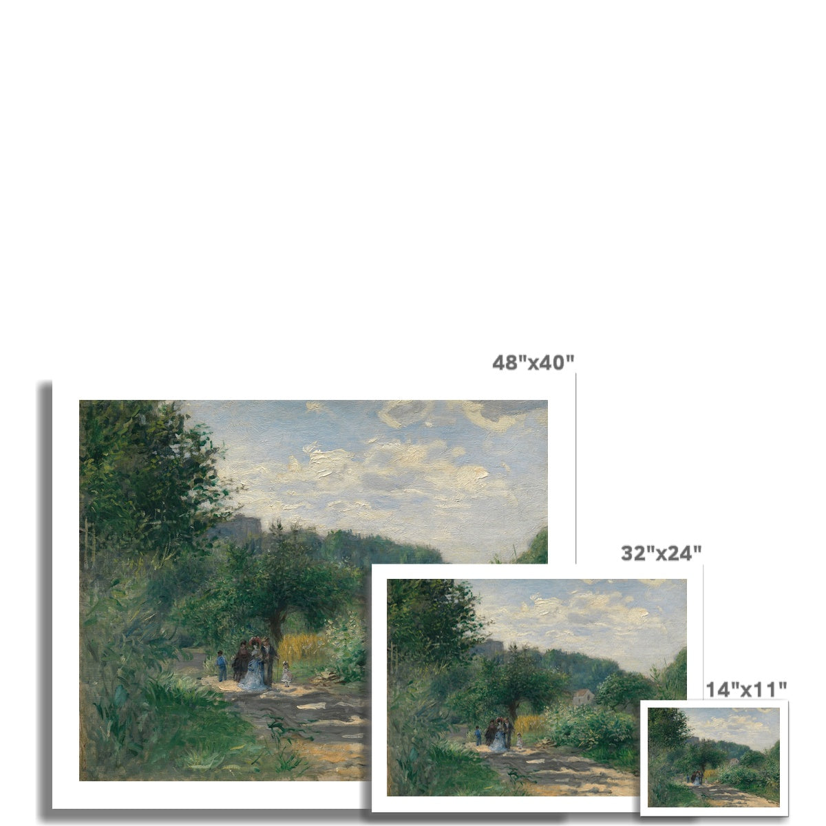 A Road in Louveciennes by Pierre-Auguste Renoir Fine Art Print