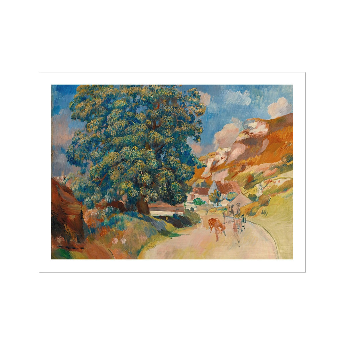 Le Grand Arbre Au Bord De La Route by Pierre-Auguste Renoir Fine Art Print