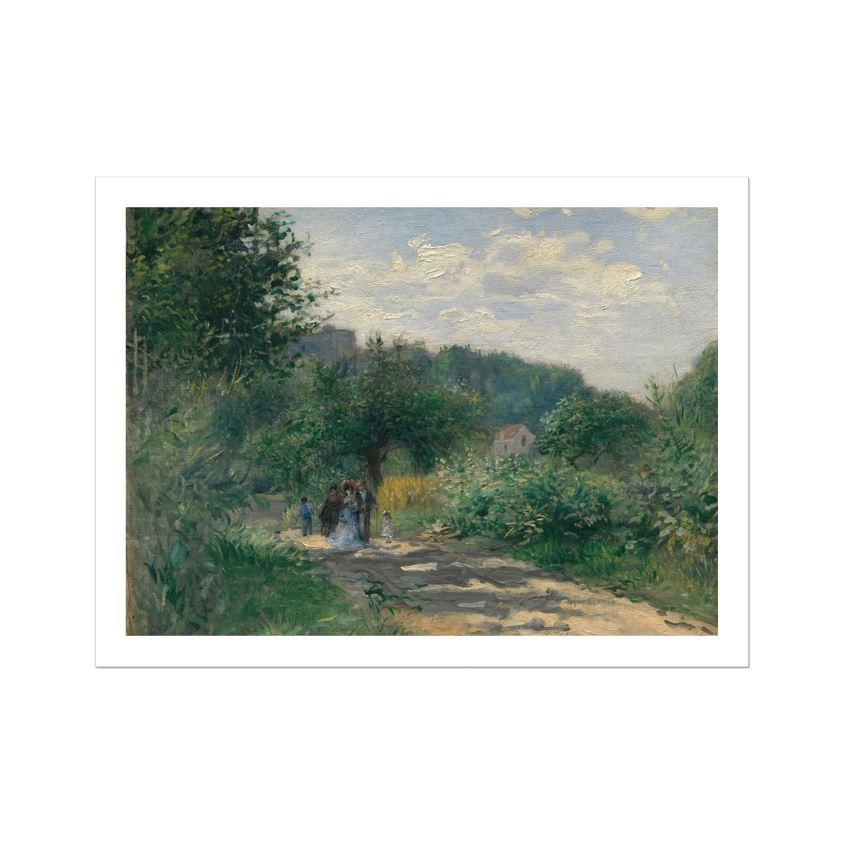 A Road in Louveciennes by Pierre-Auguste Renoir Fine Art Print