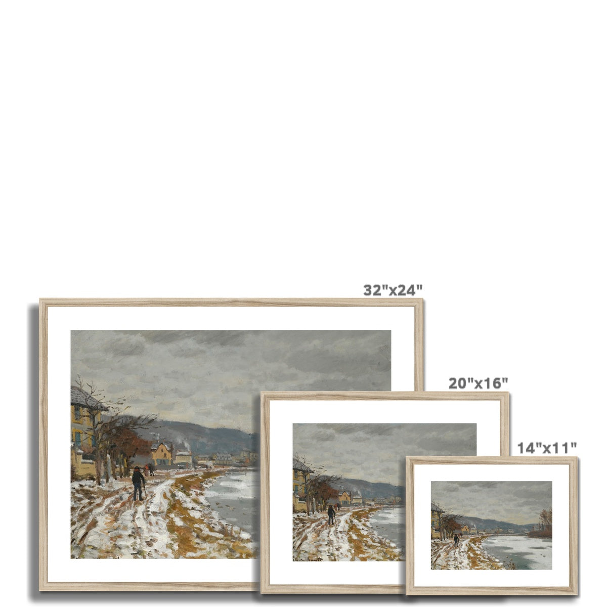 La Seine À Bougival by Claude Monet Framed & Mounted Print