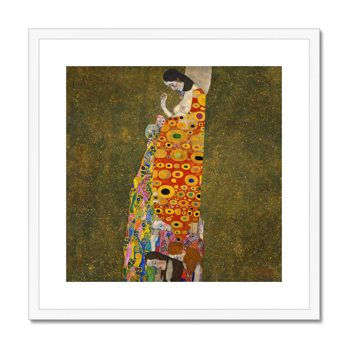 Hope, II by Gustav Klimt Framed & Mounted Print