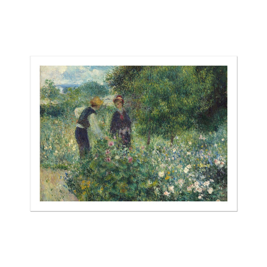 Picking Flowers by Pierre-Auguste Renoir Fine Art Print