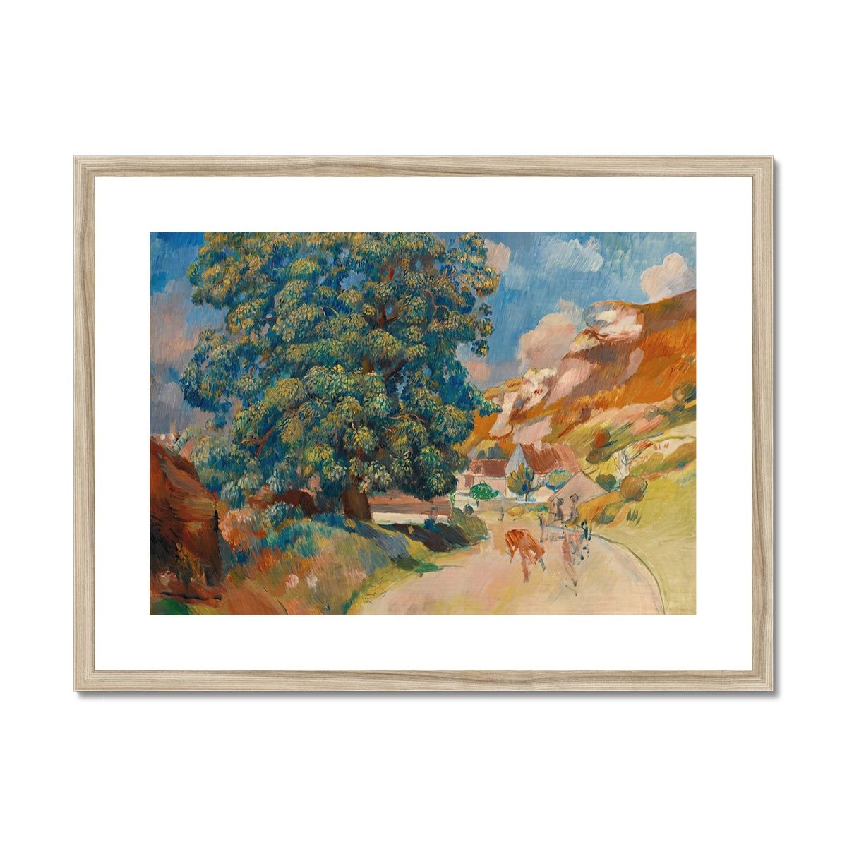 Le Grand Arbre Au Bord De La Route by Pierre-Auguste Renoir Framed & Mounted Print