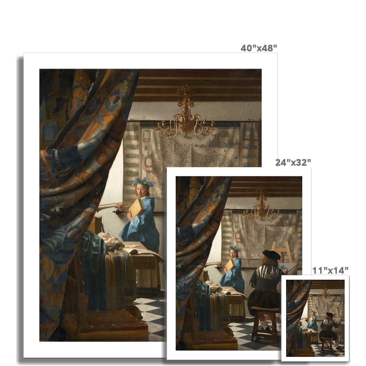 The Art of Painting by Johannes Vermeer Fine Art Print