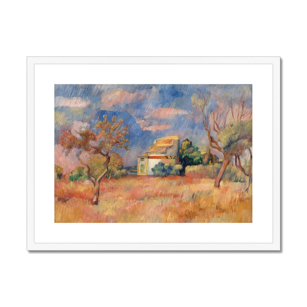 Dovecote at Bellevue (Pigeonnier de Bellevue) by Pierre-Auguste Renoir Framed & Mounted Print