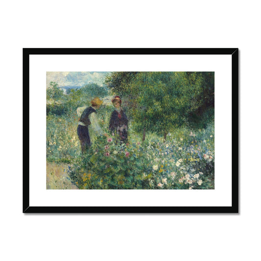 Picking Flowers by Pierre-Auguste Renoir Framed & Mounted Print