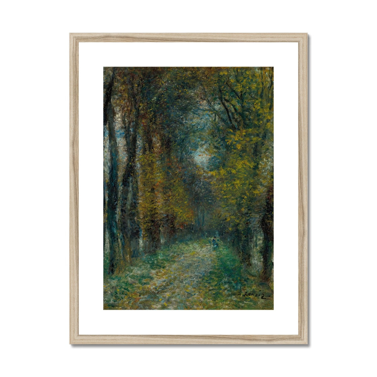 L’allée Couverte by Pierre-Auguste Renoir Framed & Mounted Print