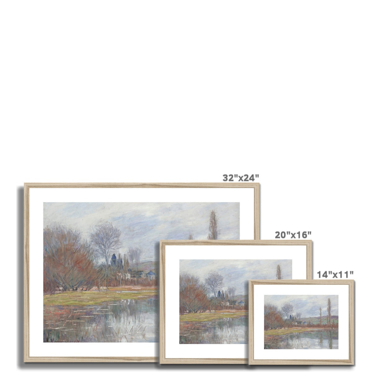 Printemps À Vétheuil by Claude Monet Framed & Mounted Print