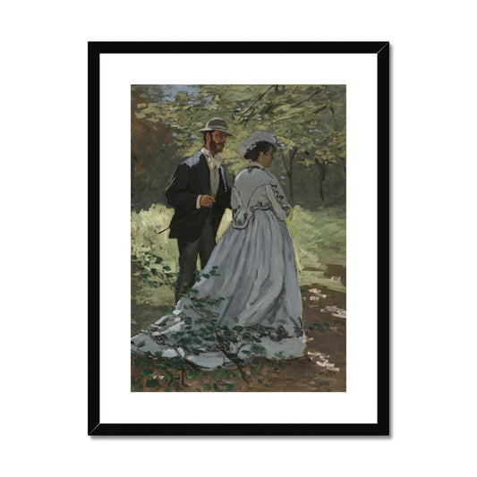 Bazille and Camille by Claude Monet Framed & Mounted Print