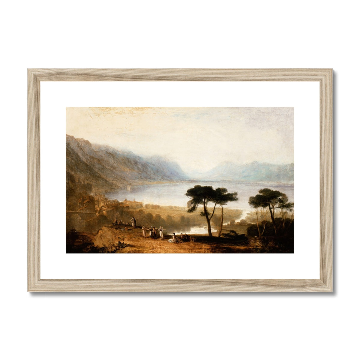 Lake of Geneva from Montreux by Joseph Mallord William Turner Framed & Mounted Print