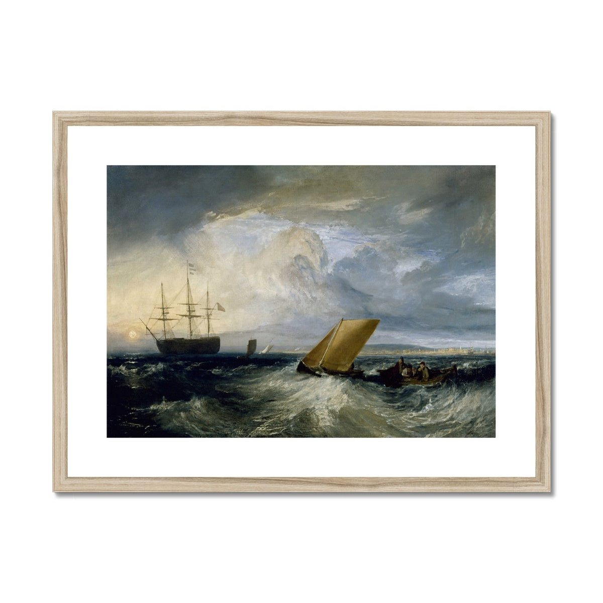 Sheerness as seen from the Nore by Joseph Mallord William Turner Framed & Mounted Print