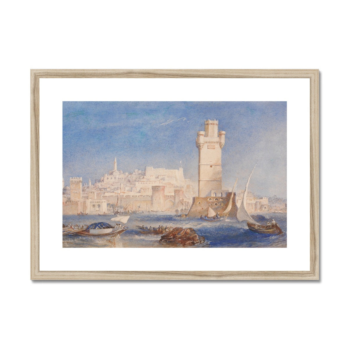 Rhodes by Joseph Mallord William Turner Framed & Mounted Print