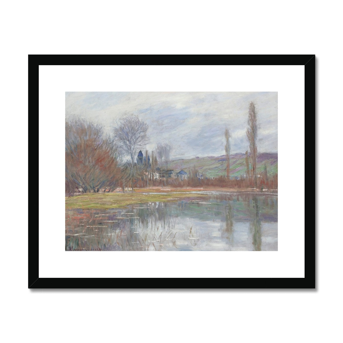 Printemps À Vétheuil by Claude Monet Framed & Mounted Print