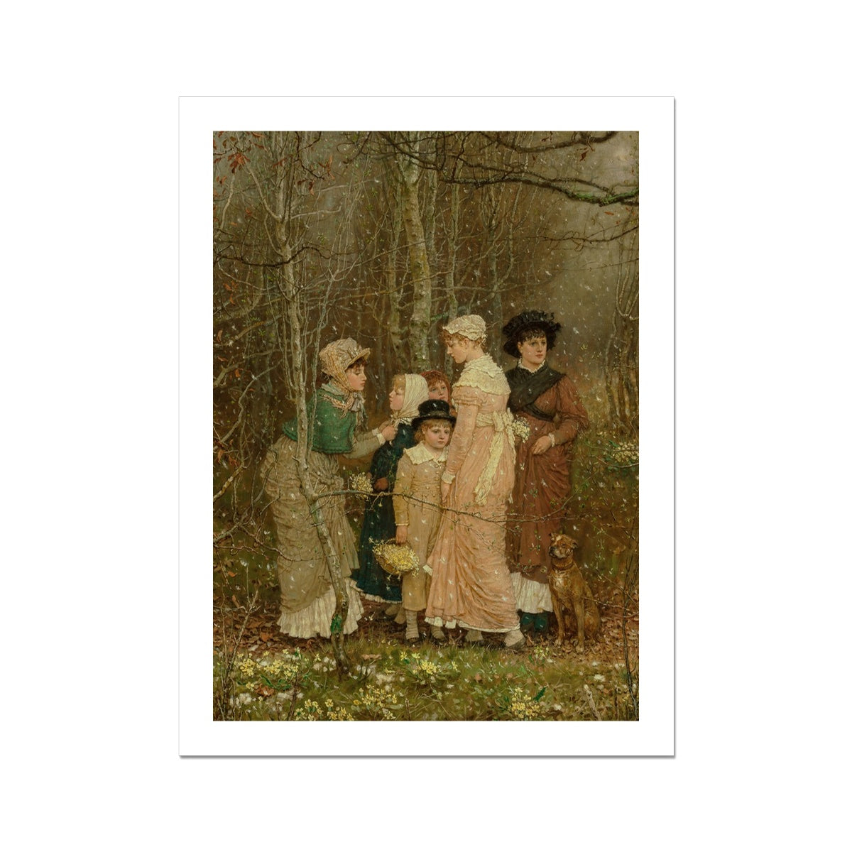 Snow in Spring by George Henry Boughton  Fine Art Print