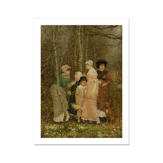 Snow in Spring by George Henry Boughton  Fine Art Print