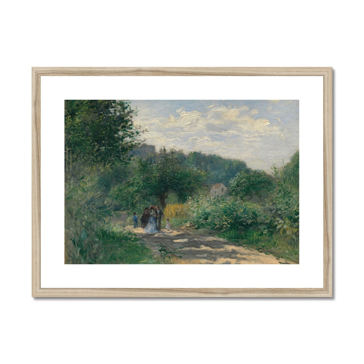 A Road in Louveciennes by Pierre-Auguste Renoir Framed & Mounted Print