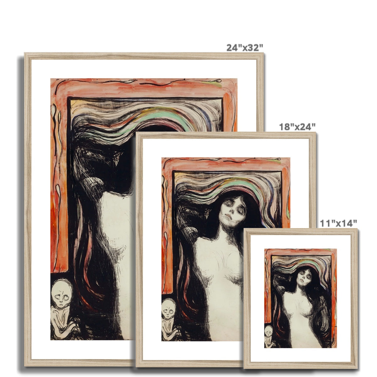 Madonna by Edvard Munch Framed & Mounted Print