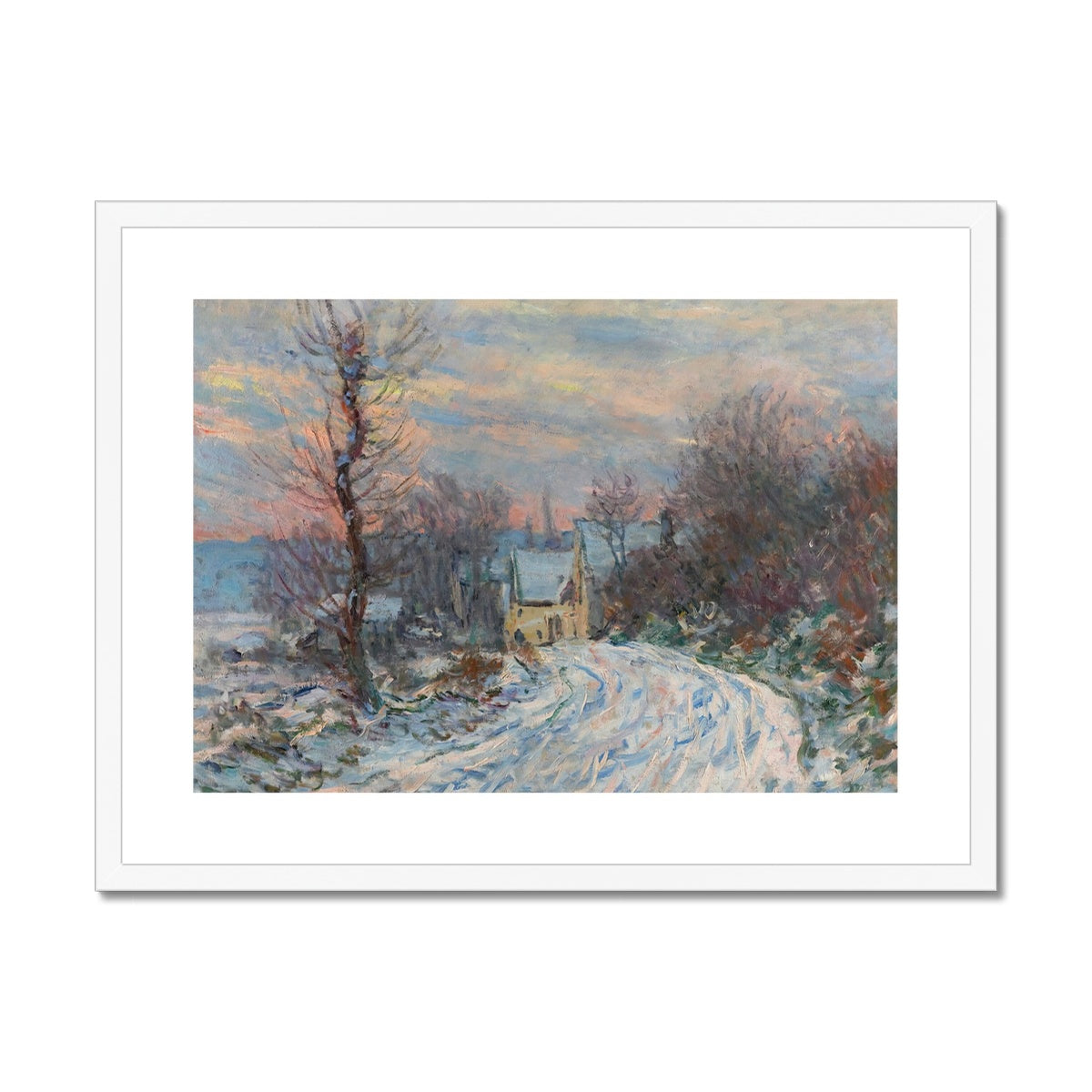 L’entrée De Giverny En Hiver by Claude Monet Framed & Mounted Print