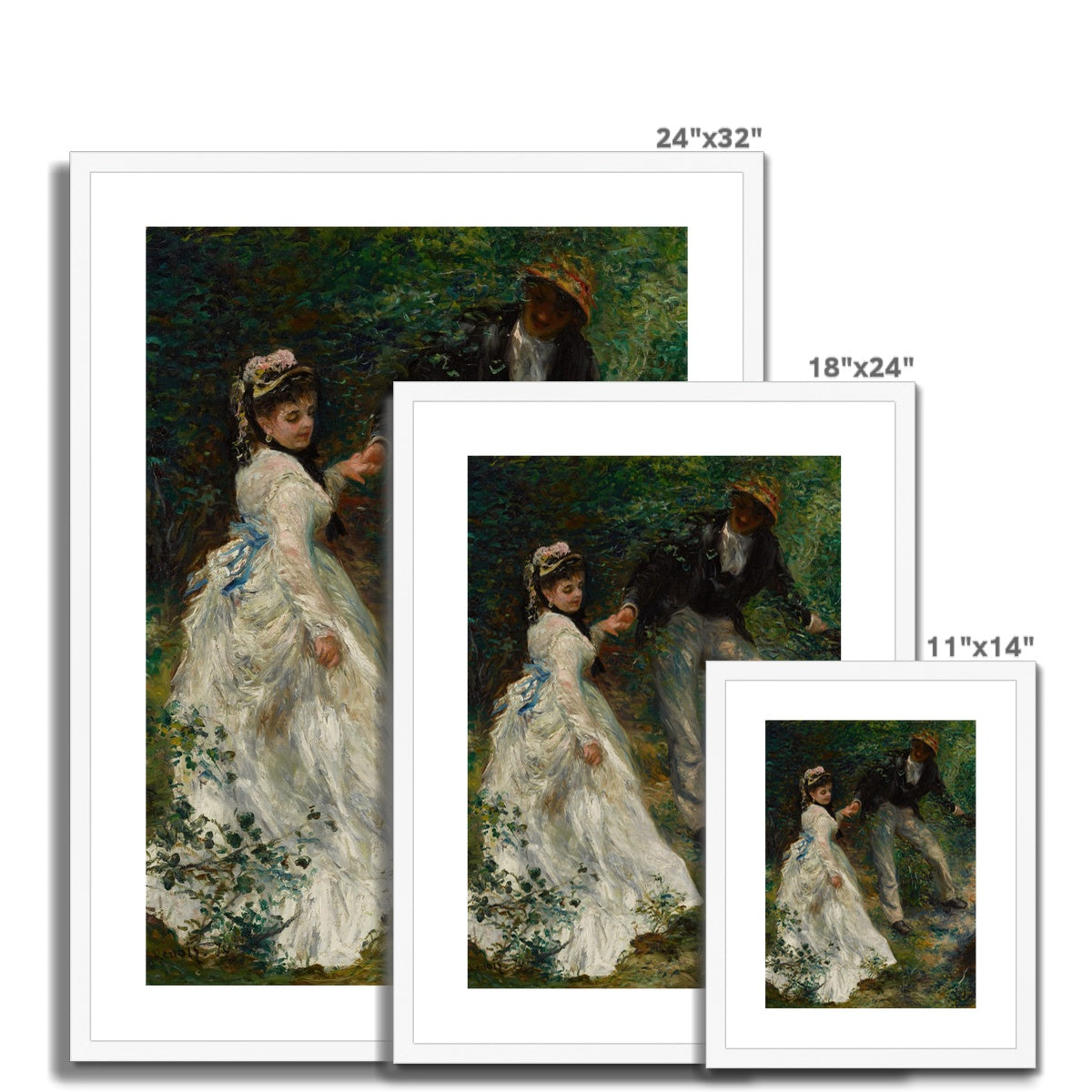 La Promenade by Pierre-Auguste Renoir  Framed & Mounted Print