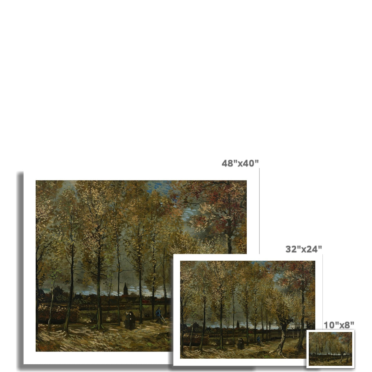 Poplars near Nuenen by Vincent van Gogh  Fine Art Print