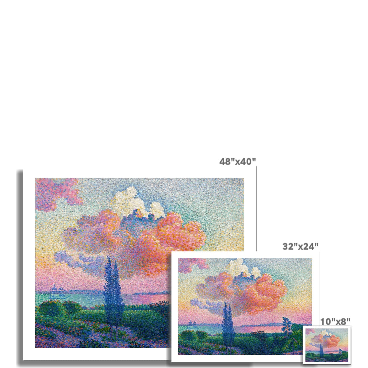 The Pink Cloud by Henri-Edmond Cross Fine Art Print