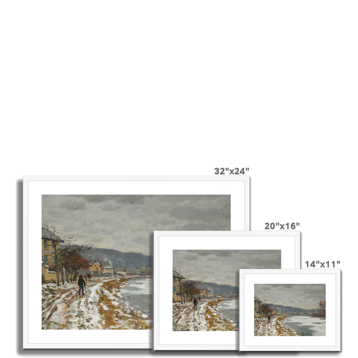 La Seine À Bougival by Claude Monet Framed & Mounted Print