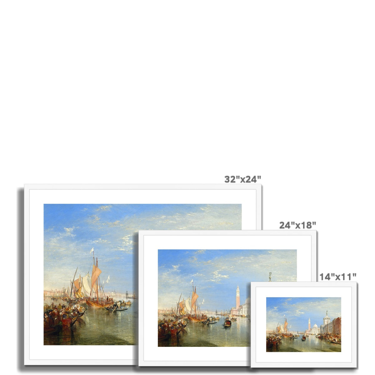 Venice – The Dogana and San Giorgio Maggiore by Joseph Mallord William Turner Framed & Mounted Print