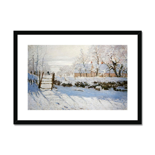 The Magpie by Claude Monet Framed & Mounted Print