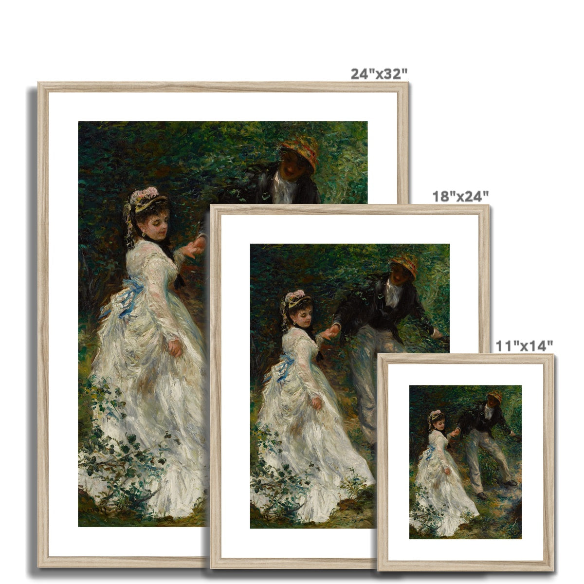 La Promenade by Pierre-Auguste Renoir  Framed & Mounted Print