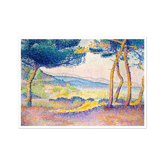 Pines Along the Shore (1896) by Henri Edmond Cross Fine Art Print