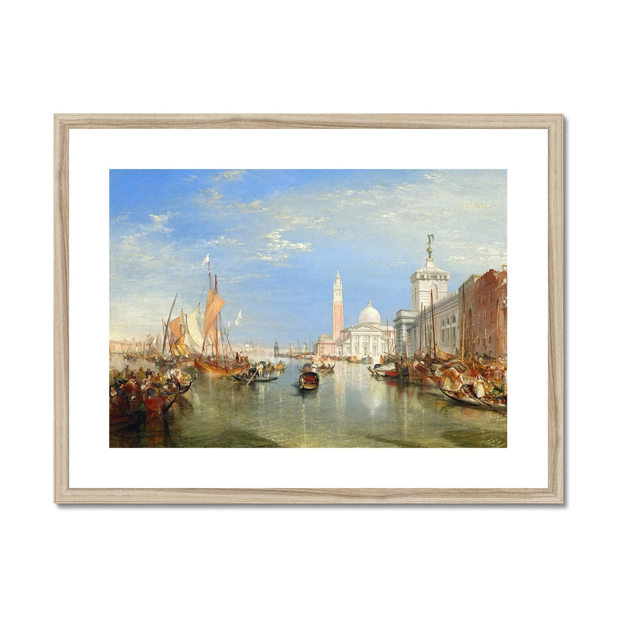 Venice – The Dogana and San Giorgio Maggiore by Joseph Mallord William Turner Framed & Mounted Print