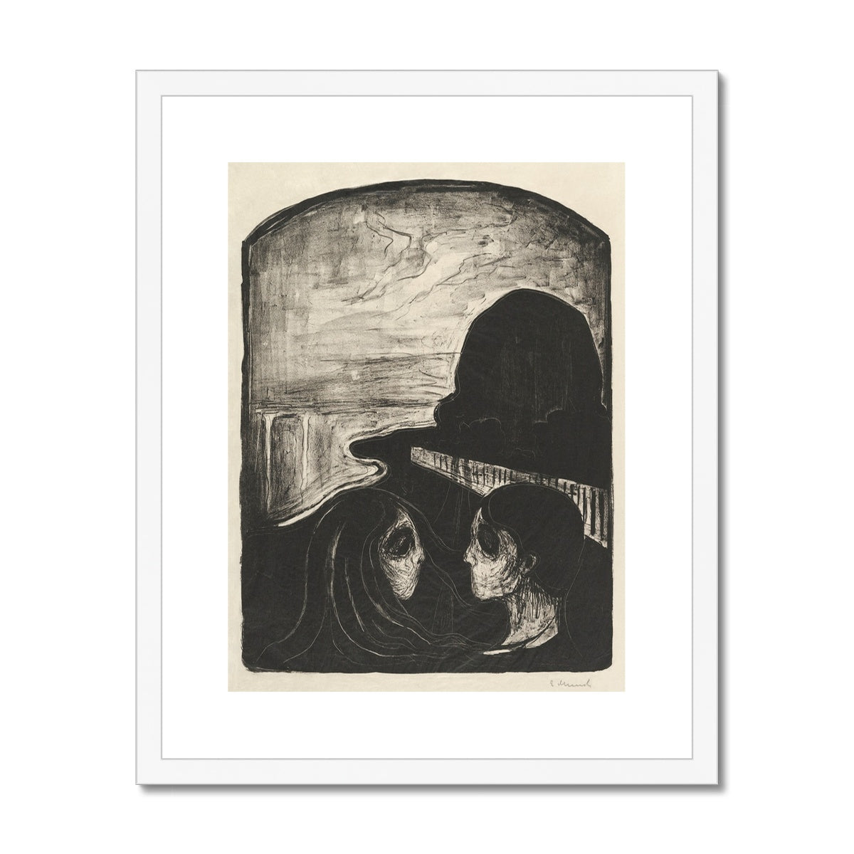 Attraction I by Edvard Munch Framed & Mounted Print